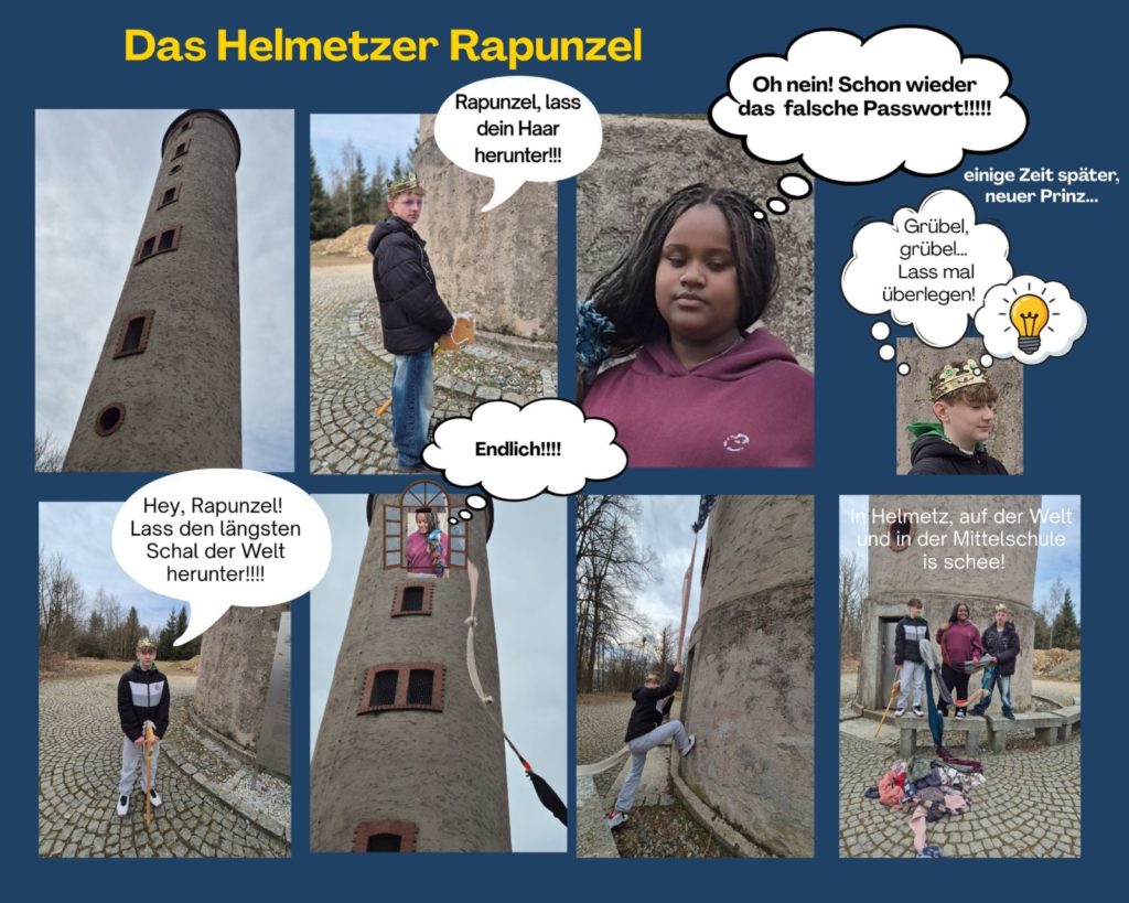 Comic zum Thema Rapunzel in Helmbrechts der OGTS Helmbrechts