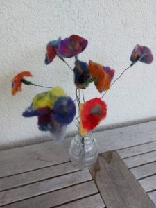 Gefilzte Blüten