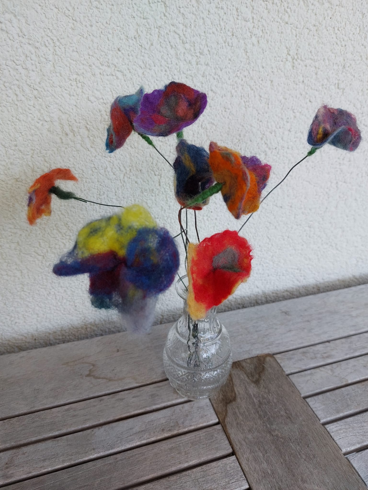 Gefilzte Blüten