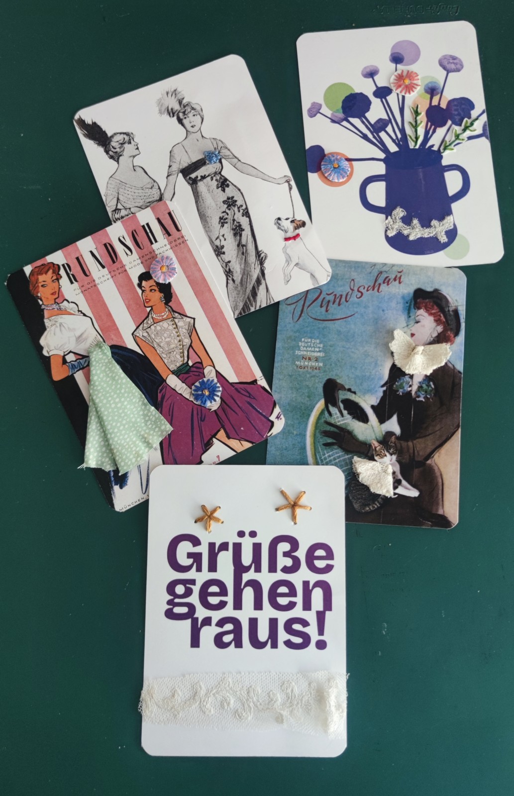 Postkarten mit verschiedenen Motiven