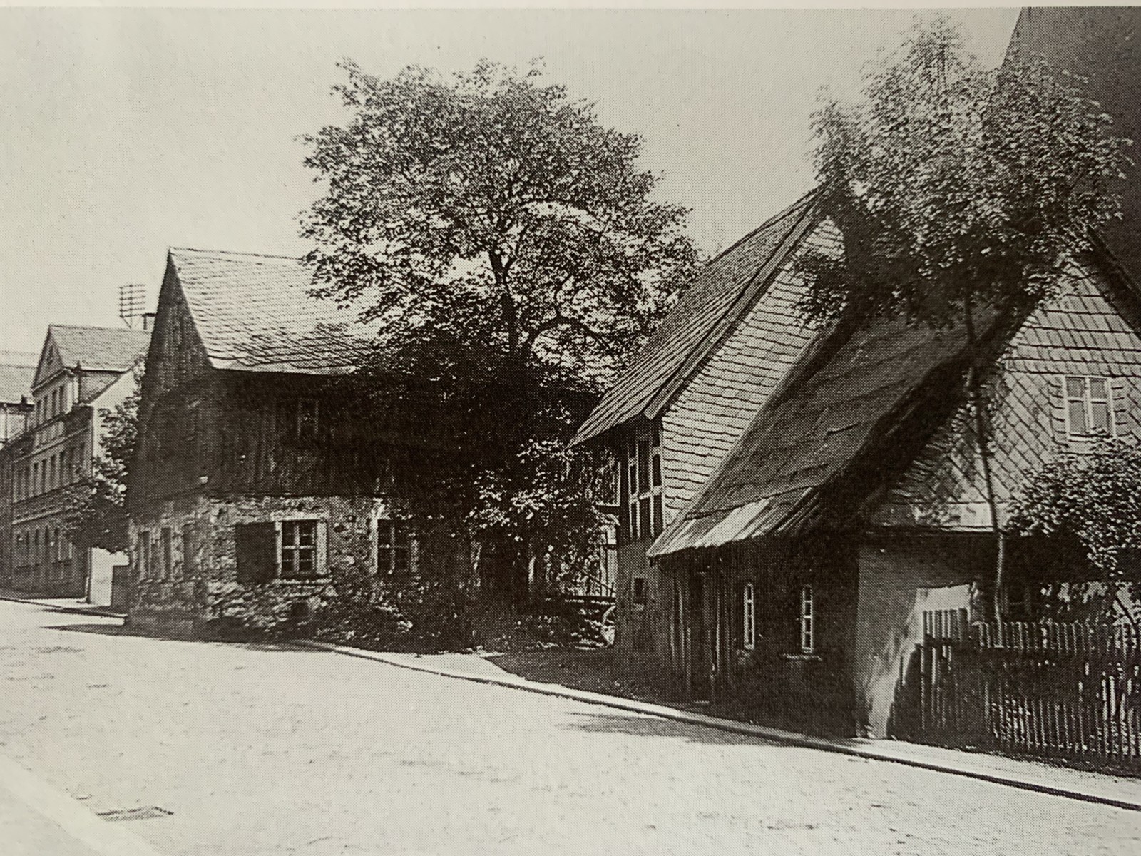 Historisches Bild der Bürgerstraße in Helmbrechts
